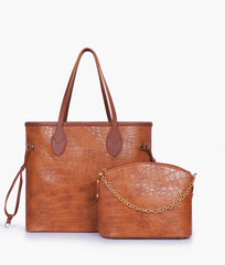 RTW Creation - Brown crocodile neverfull two piece set