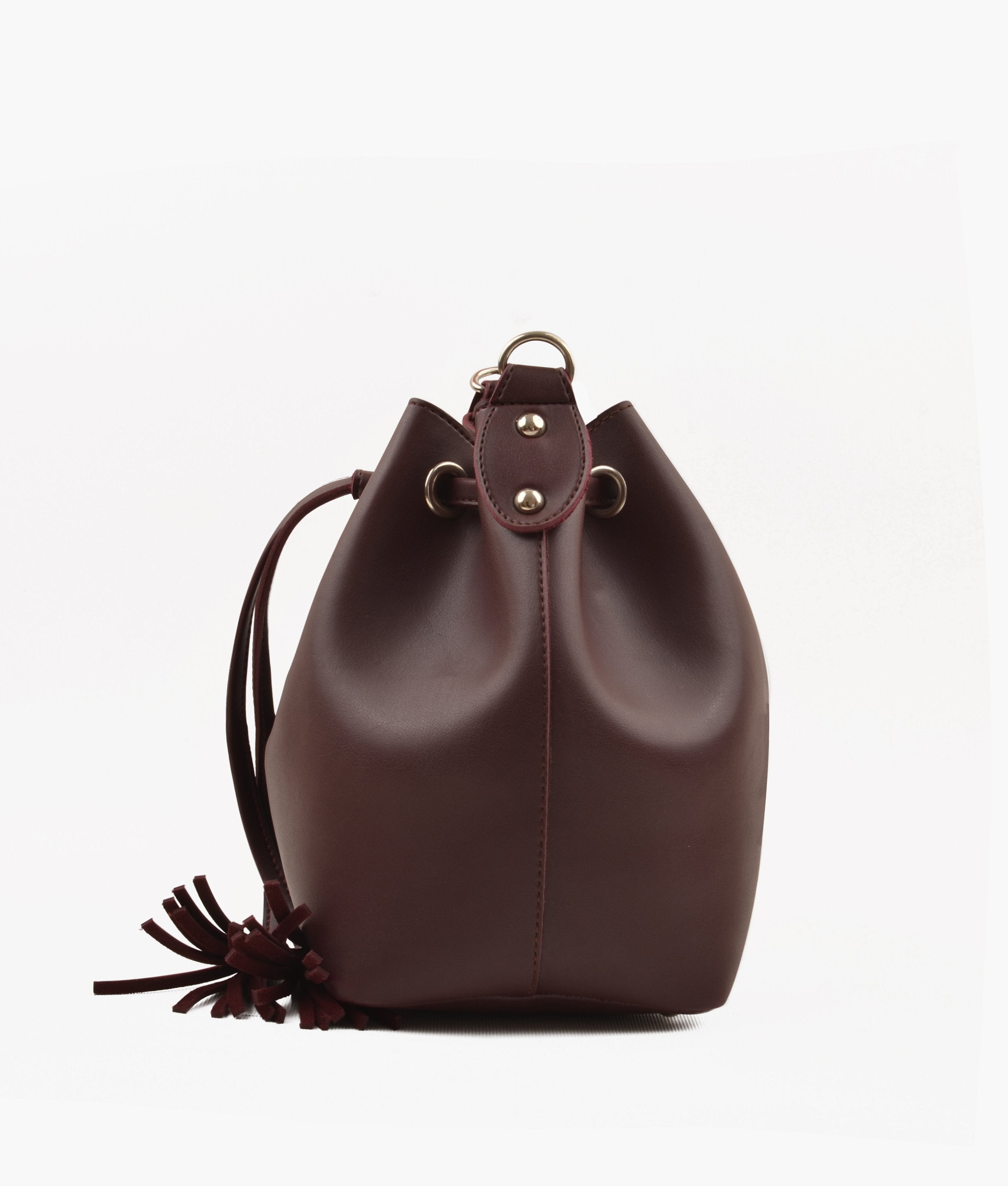 RTW Creation - Burgundy bucket bag