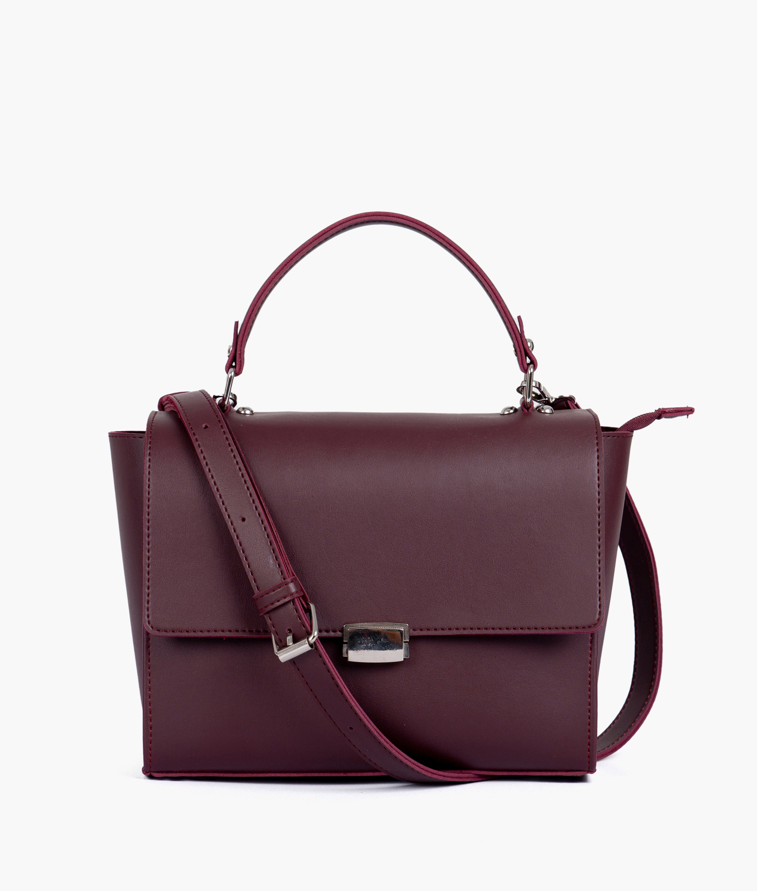 RTW Creation - Burgundy mini messenger bag