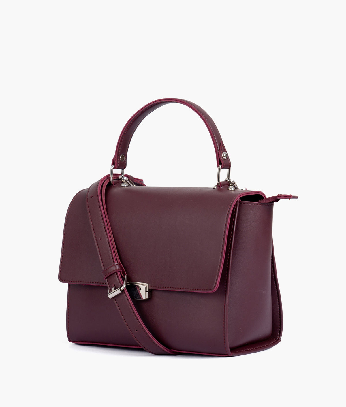 RTW Creation - Burgundy mini messenger bag