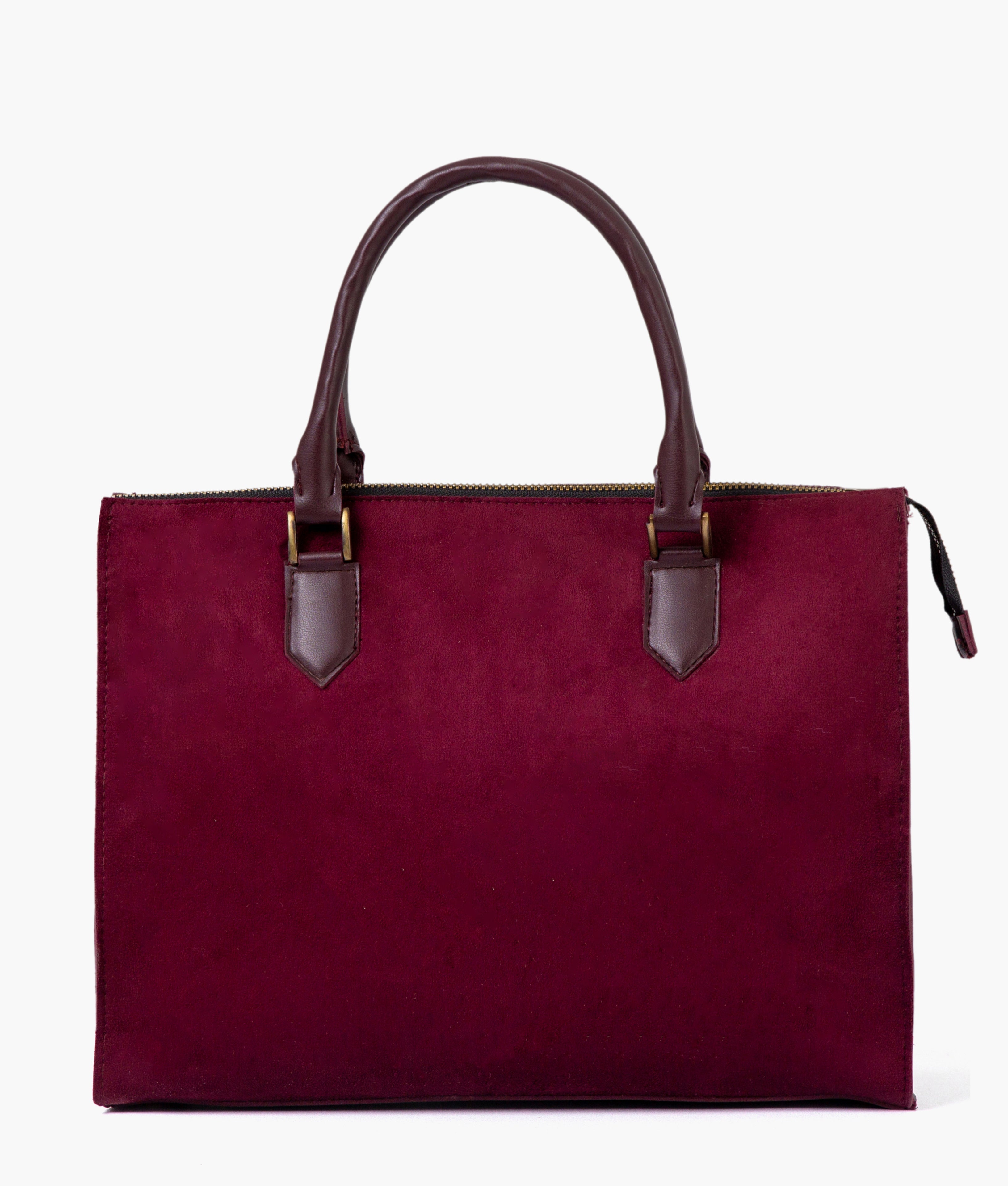 RTW Creation - Burgundy suede workplace handbag