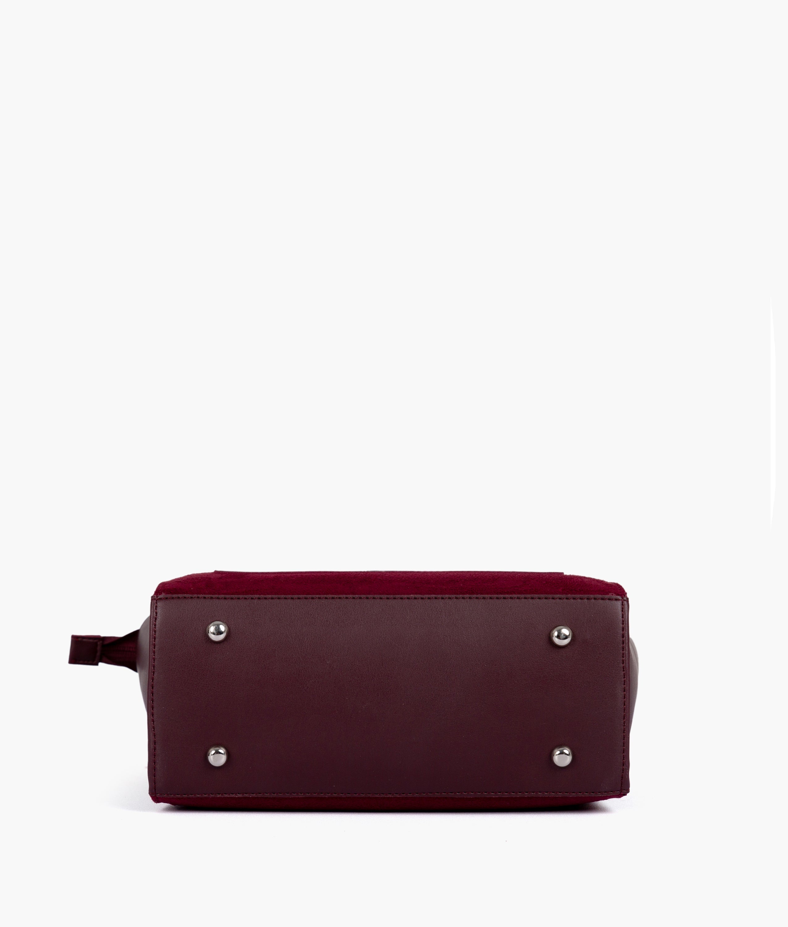RTW Creation - Burgundy suede mini messenger bag