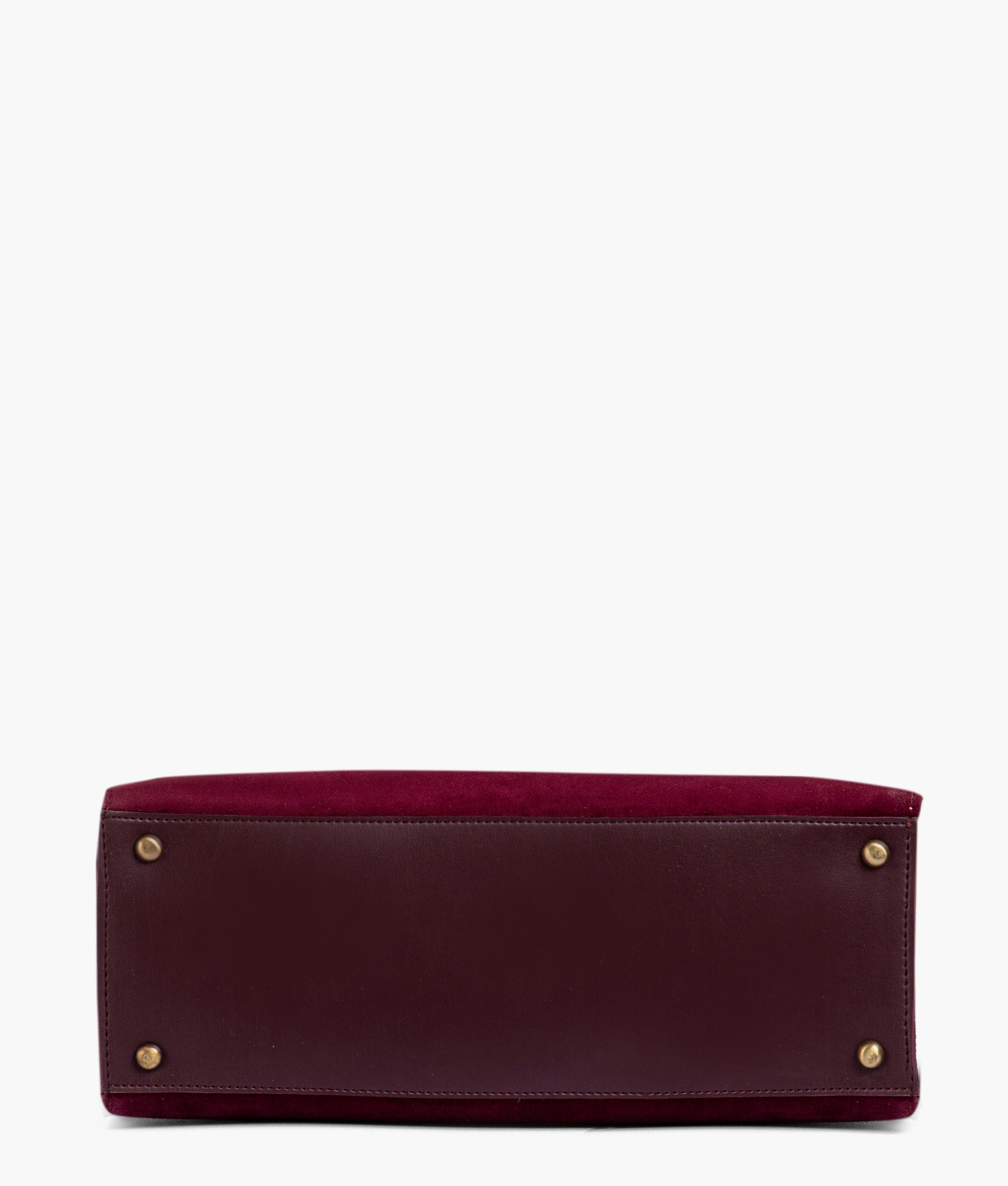 RTW Creation - Burgundy suede workplace handbag