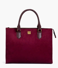 RTW Creation - Burgundy suede workplace handbag