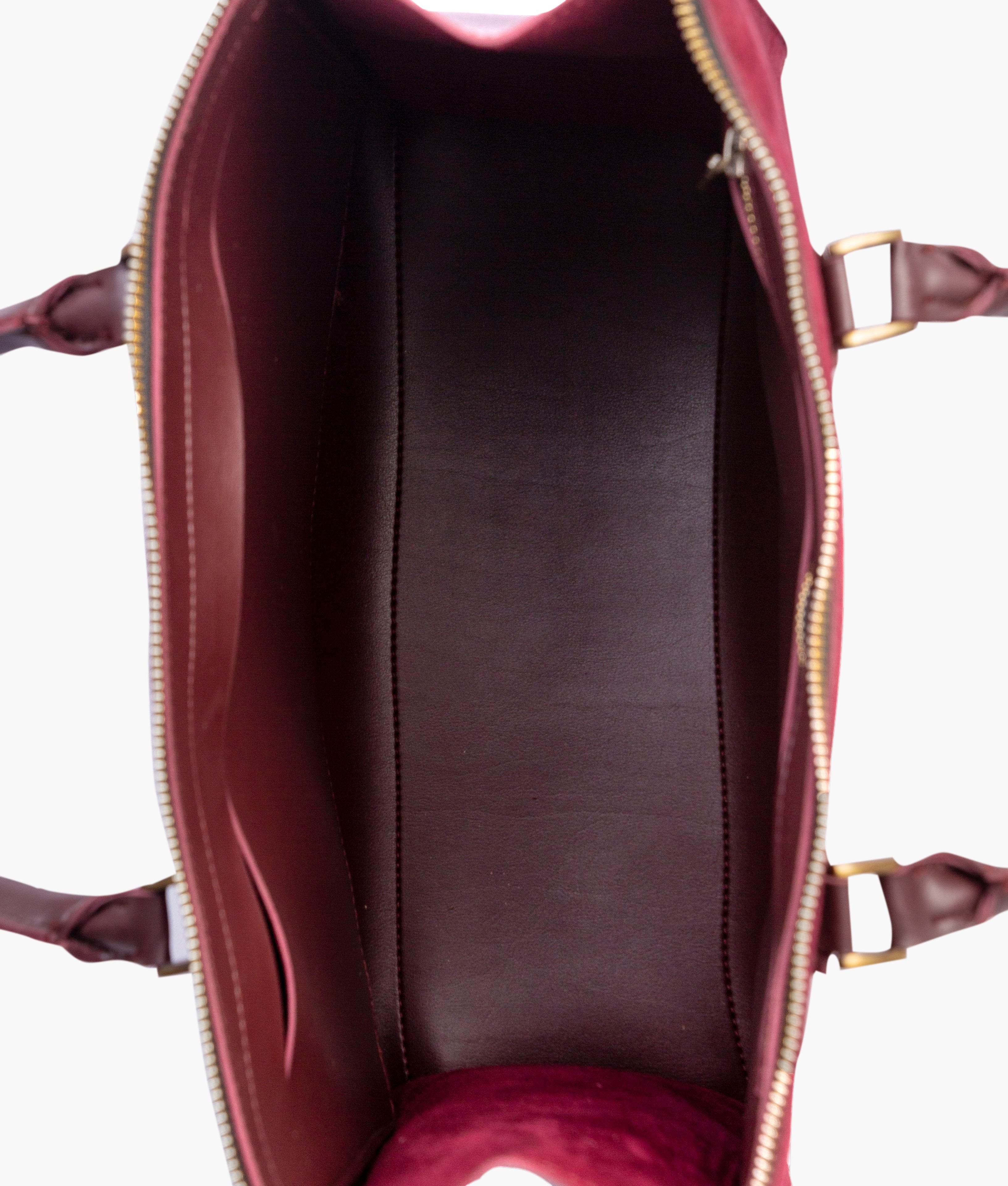 RTW Creation - Burgundy suede workplace handbag