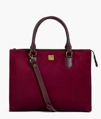 RTW Creation - Burgundy suede workplace handbag
