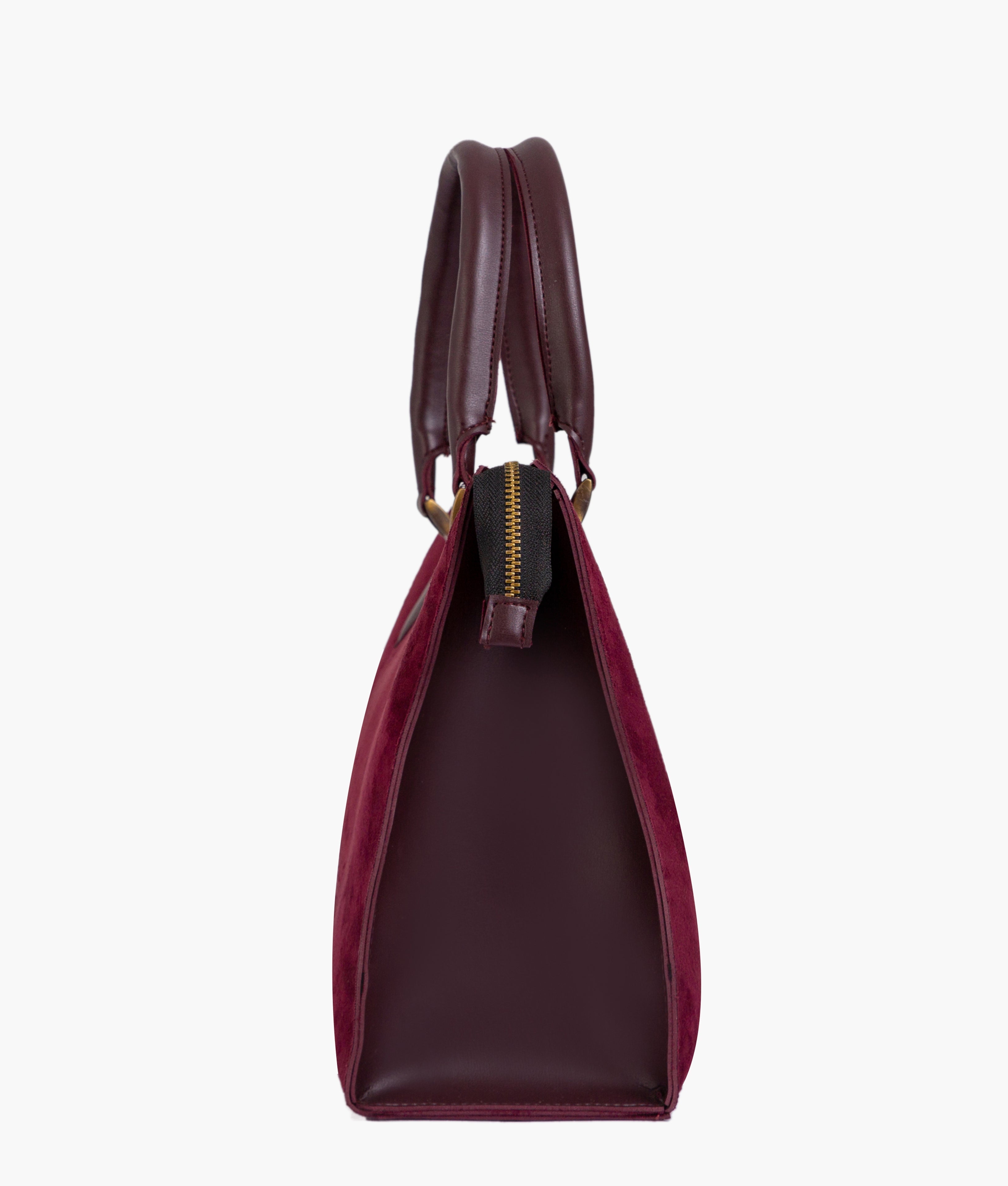 RTW Creation - Burgundy suede workplace handbag