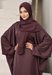 Abaya.Pk Burgundy Butterfly Gown Abaya