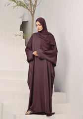 Abaya.Pk Burgundy Butterfly Gown Abaya