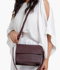 RTW Creation - Burgundy mini cross-body bag