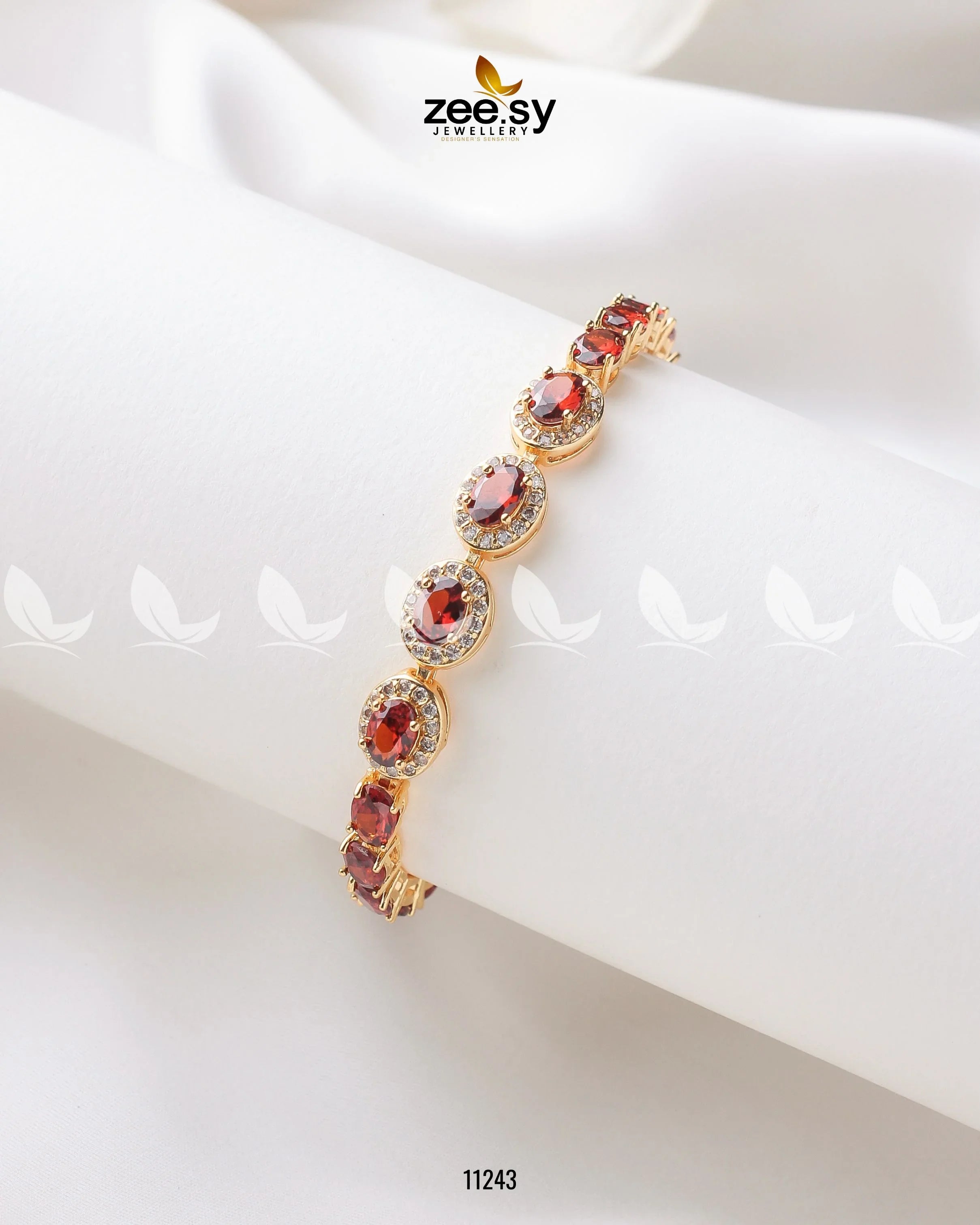 Burmese Bracelet Cherry Red - Zeesy Jewellery