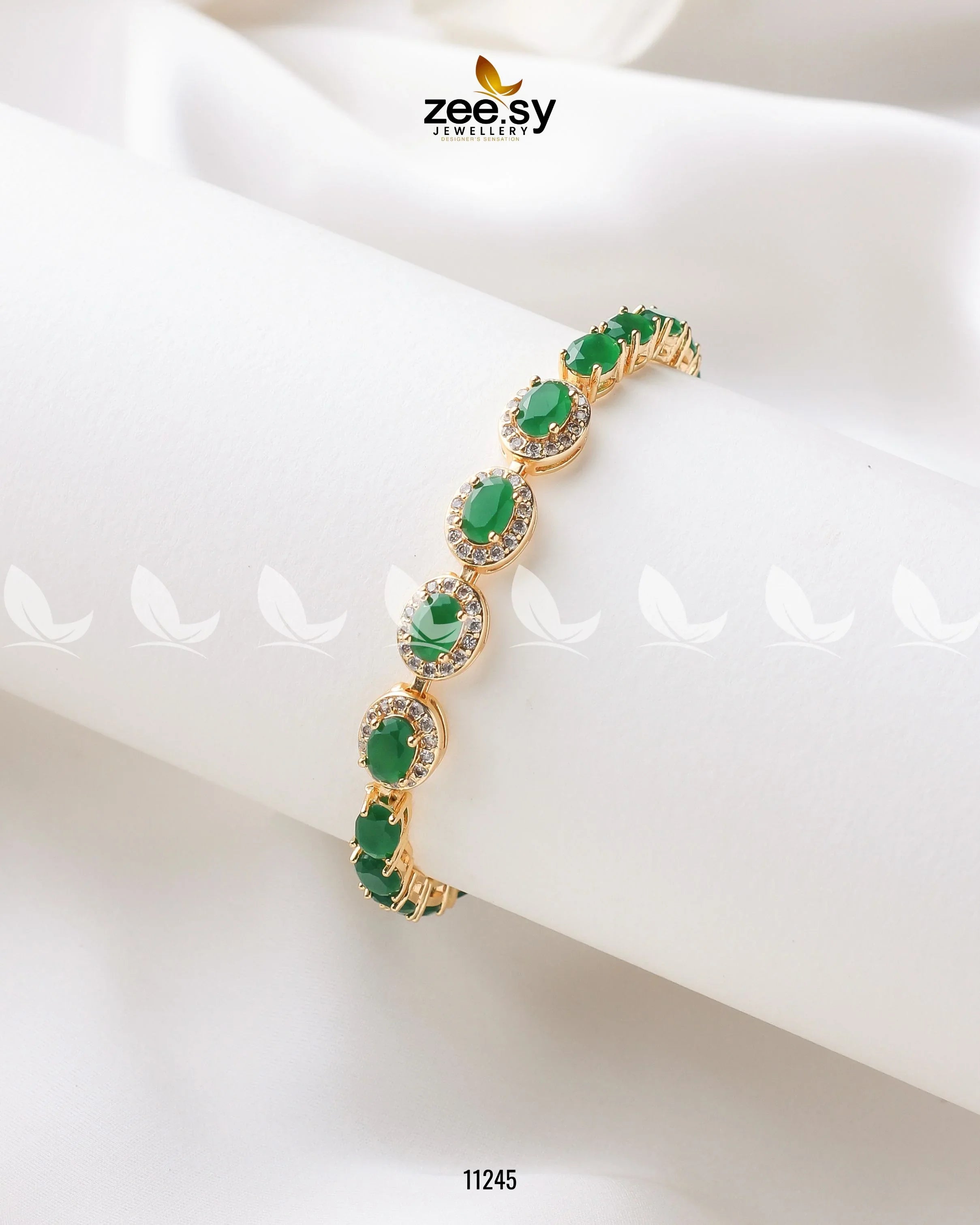 Burmese Bracelet Green - Zeesy Jewellery