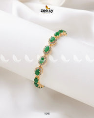 Burmese Bracelet Green - Zeesy Jewellery