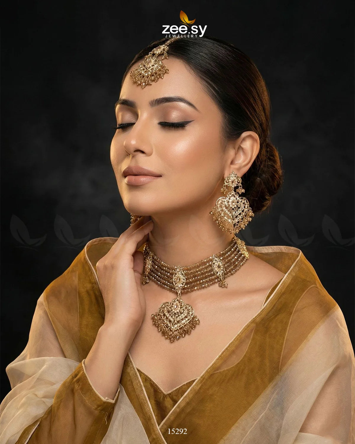 Hyderabadi Guluband Necklace - Zeesy Jewellery