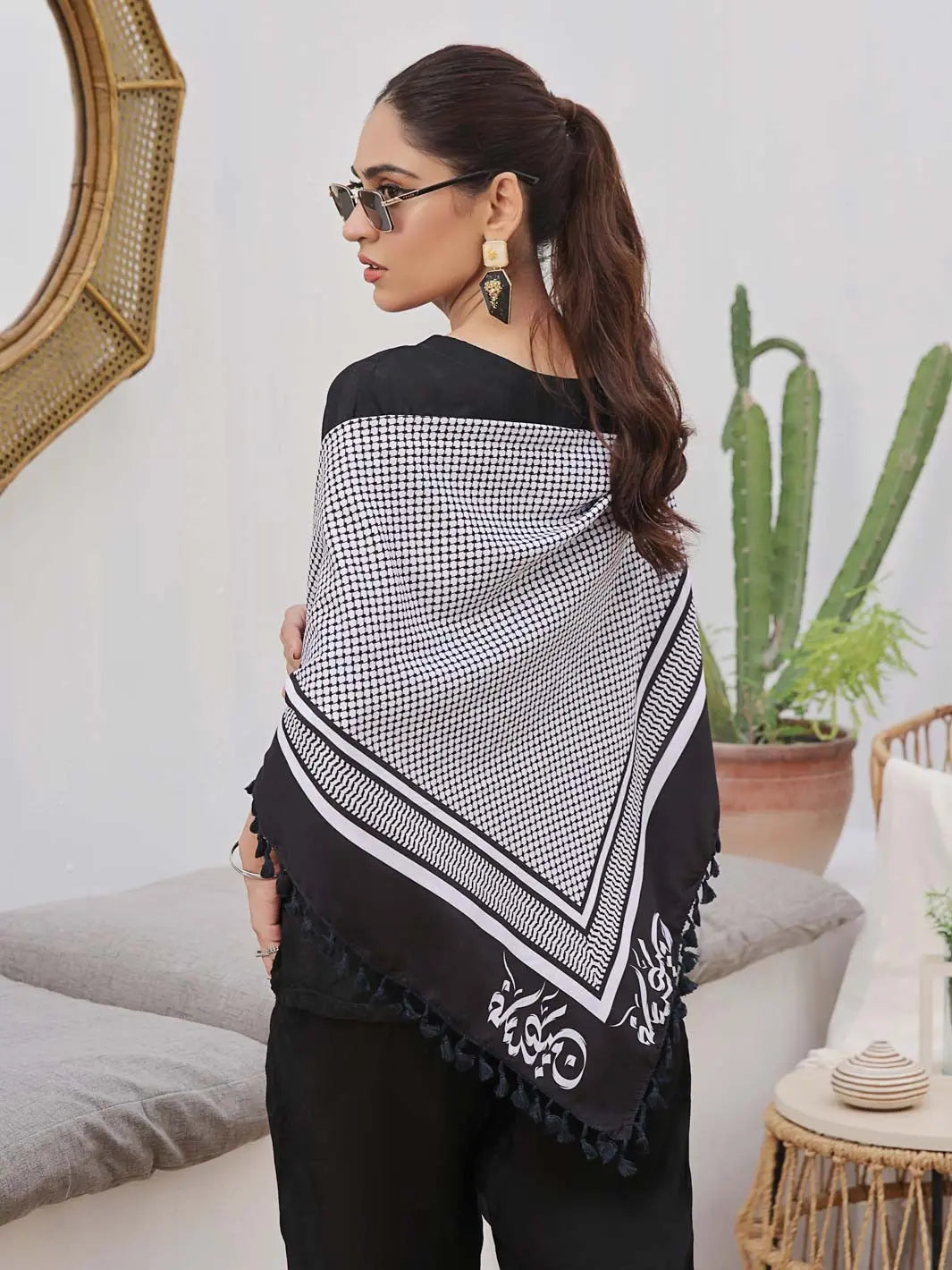 Palestine shoulder Scarf with Lace TNG by MD