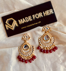 Made For Her-Kundun Style Earings - KAHD120/2