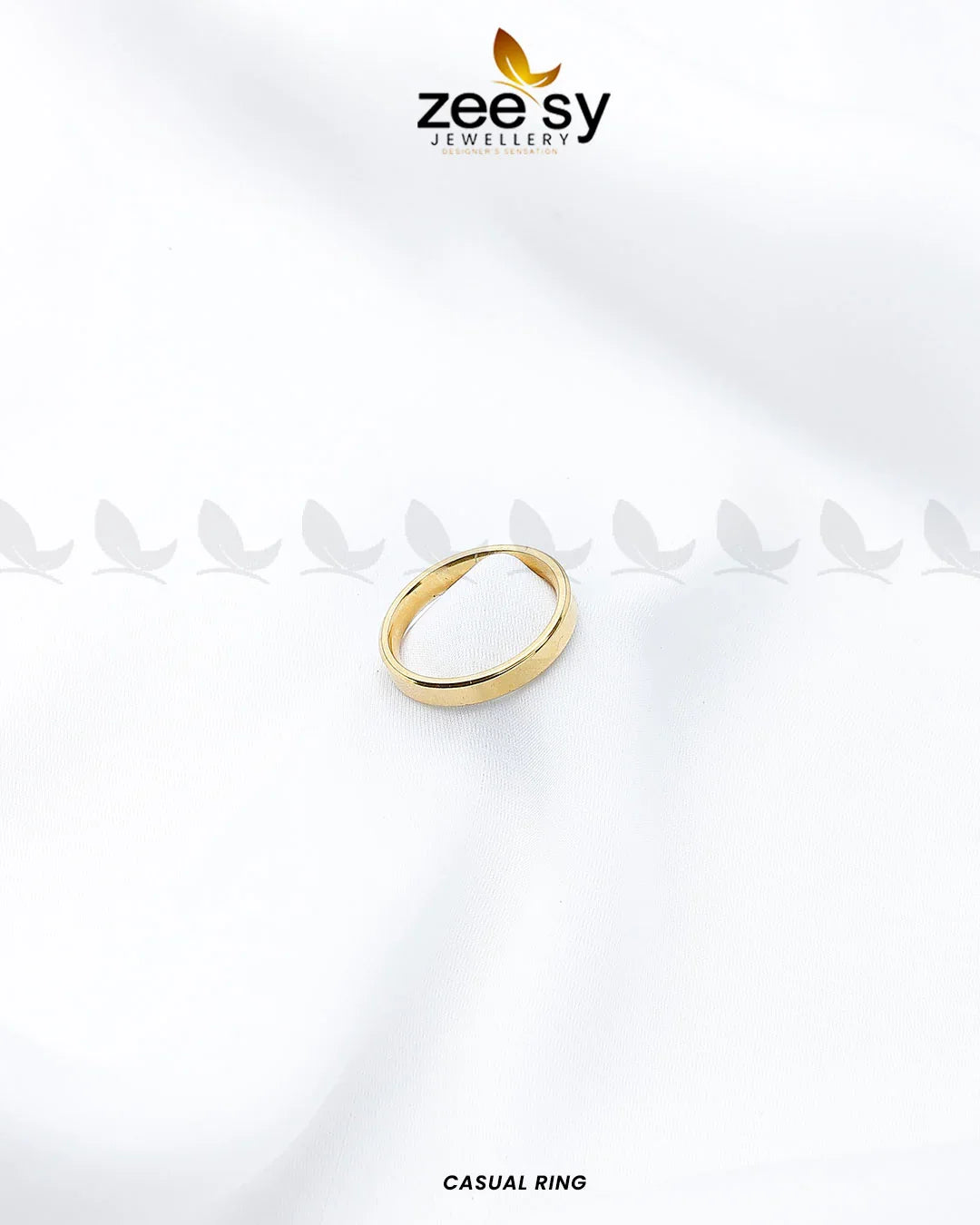 Casual Ring Golden - Zeesy Jewellery