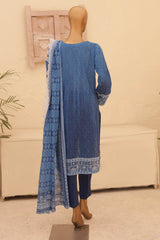 HZ Unstitched 3 Piece Emb Chikankari Lawn Suit-CEC-772