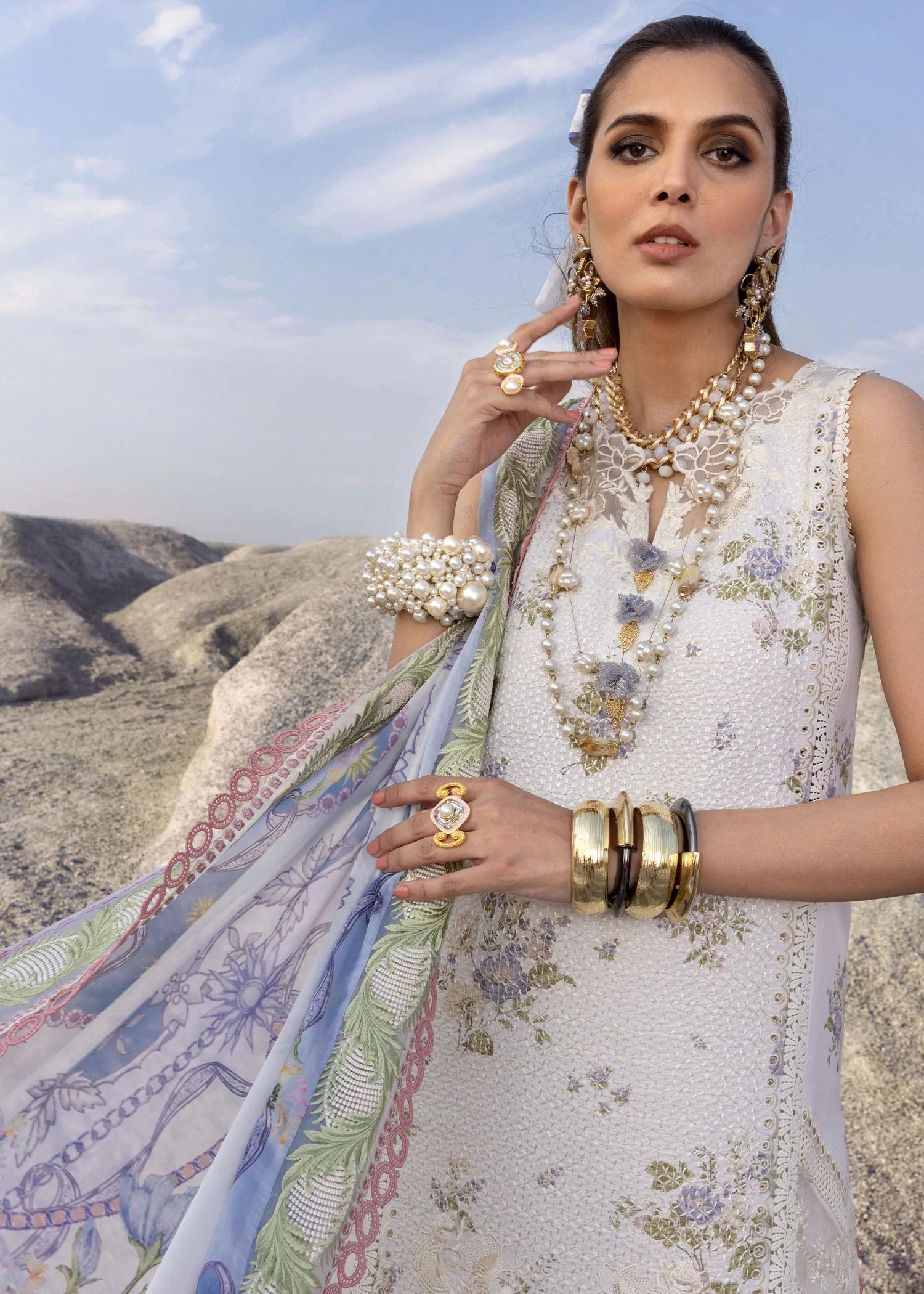 Saira Shakira Unstitched 3 Piece Luxury Lawn Collection'2025-CECIL-B