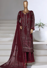 Afsany By Sada Bahar Stitched 3 Piece Luxury Chiffon Vol-15 Suit-CF-8 MAROON
