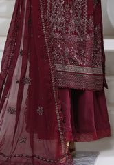 Afsany By Sada Bahar Stitched 3 Piece Luxury Chiffon Vol-15 Suit-CF-8 MAROON