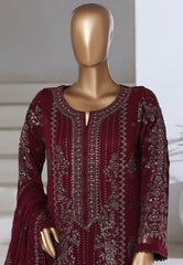 Afsany By Sada Bahar Stitched 3 Piece Luxury Chiffon Vol-15 Suit-CF-8 MAROON