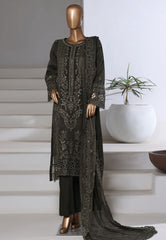 Afsany By Sada Bahar Stitched 3 Piece Luxury Chiffon Vol-15 Suit-CF-10 MEHNDI