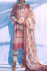 Colors by Al Zohaib Unstitched 3 Piece Digital Printed Lawn Vol-03 Suit-CFD-02