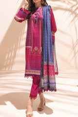Colors by Al Zohaib Unstitched 3 Piece Digital Printed Lawn Vol-03 Suit-CFD-03