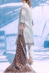 Colors by Al Zohaib Unstitched 3 Piece Digital Printed Lawn Vol-03 Suit-CFD-07