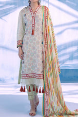 Colors by Al Zohaib Unstitched 3 Piece Digital Printed Lawn Vol-03 Suit-CFD-09