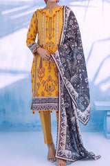 Colors by Al Zohaib Unstitched 3 Piece Digital Printed Lawn Vol-03 Suit-CFD-10