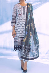 Colors by Al Zohaib Unstitched 3 Piece Digital Printed Lawn Vol-03 Suit-CFD-11