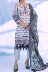 Colors by Al Zohaib Unstitched 3 Piece Digital Printed Lawn Vol-03 Suit-CFD-11