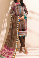 Colors by Al Zohaib Unstitched 3 Piece Digital Printed Lawn Vol-03 Suit-CFD-14
