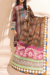 Colors by Al Zohaib Unstitched 3 Piece Digital Printed Lawn Vol-03 Suit-CFD-14
