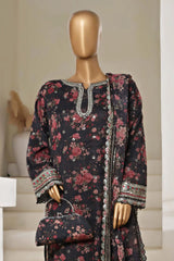 Cira Luxe By Sada Bahar Stitched 3 Piece Chiffon Formals Suit-CIRA-Black