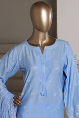 Sada Bahar Stitched 3 Piece Chikankari 3D Laser Work Lawn Vol-02 Suit-CK-02-FEROZI