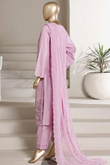 Sada Bahar Stitched 3 Piece Chikankari 3D Laser Work Lawn Vol-02 Suit-CK-05-PLUM
