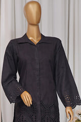 Estelle by Sada Bahar Stitched Co Ords Emb Jacquard Suit-CK-Black