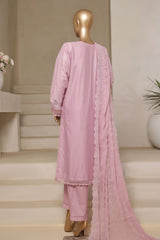Sada Bahar Stitched 3 Piece Solid Luxury Emb Chikankari Suit-CK2-LILAC