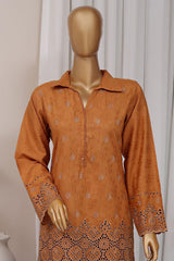 Estelle by Sada Bahar Stitched Co Ords Emb Jacquard Suit-CK-Mustard