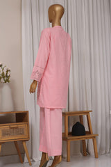 Estelle by Sada Bahar Stitched Co Ords Emb Jacquard Suit-CK-Pink
