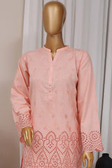 Estelle by Sada Bahar Stitched Co Ords Emb Jacquard Suit-CK-Peach
