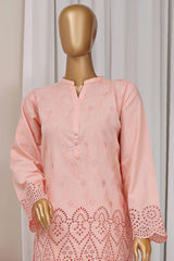 Estelle by Sada Bahar Stitched Co Ords Emb Jacquard Suit-CK-Peach