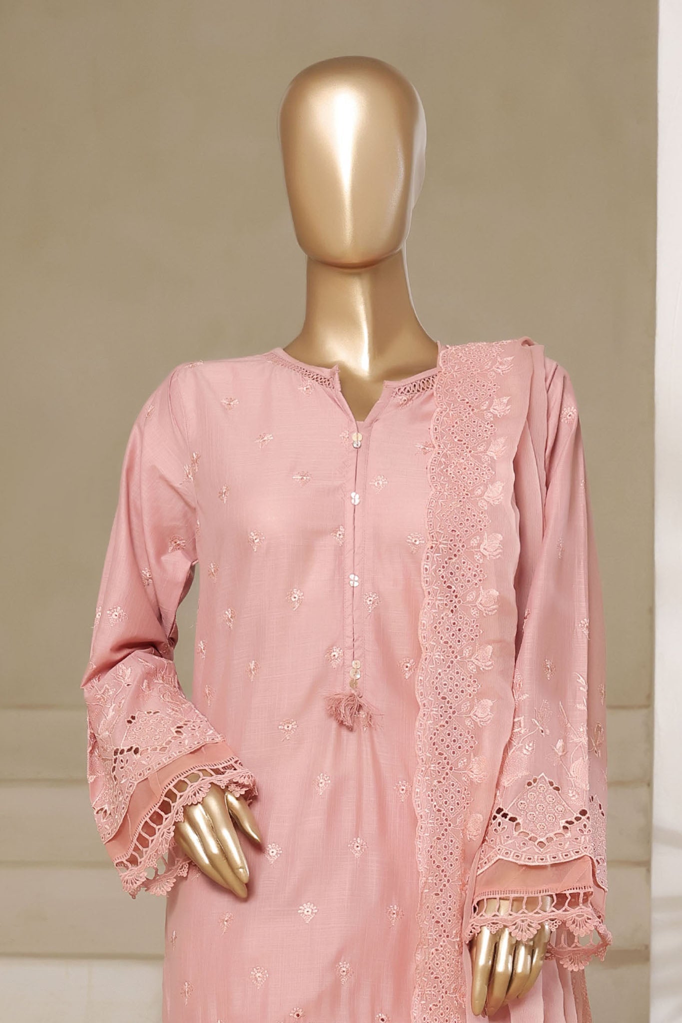 Sada Bahar Stitched 3 Piece Solid Luxury Emb Chikankari Collection'2025-CK2-PLUM