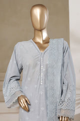 Sada Bahar Stitched 3 Piece Solid Luxury Emb Chikankari Collection'2025-CK2-SKY