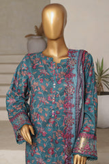 Amyrah By Sada Bahar Stitched 3 Piece Emb Festive Vol-02 Collection'2025-CKD-1041-Teal Blue