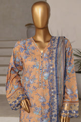 Amyrah By Sada Bahar Stitched 3 Piece Emb Festive Vol-02 Suit-CKD-1070-Mustard
