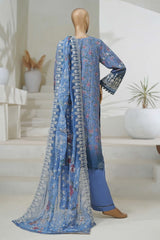 Sada Bahar Stitched 3 Piece Cutwork Chikankari Collection'2025-CKP-02-Blue